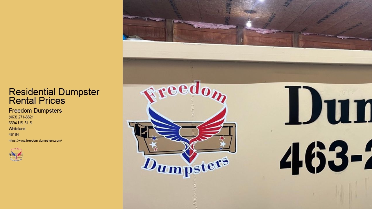 Cheap Dumpster Rental Prices